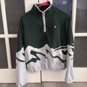 Victorias's Secret PINK fleece sweatshirt with half zip